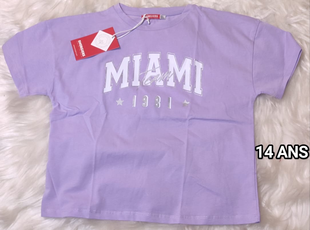 T-shirt Miami Orchid Lilas (14 ans)