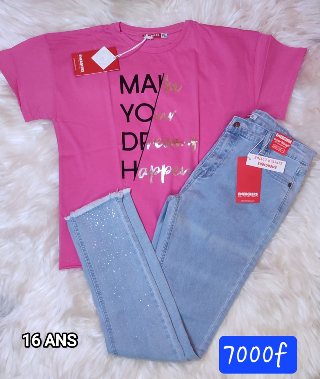Ensemble Complet : T-shirt & Pantalon – 16 ans